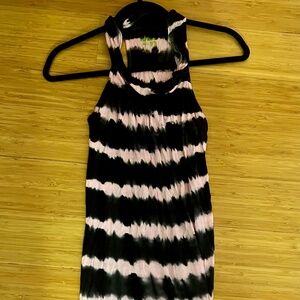 Young Fabulous & Broke Black Pink Tank Dress Size Small